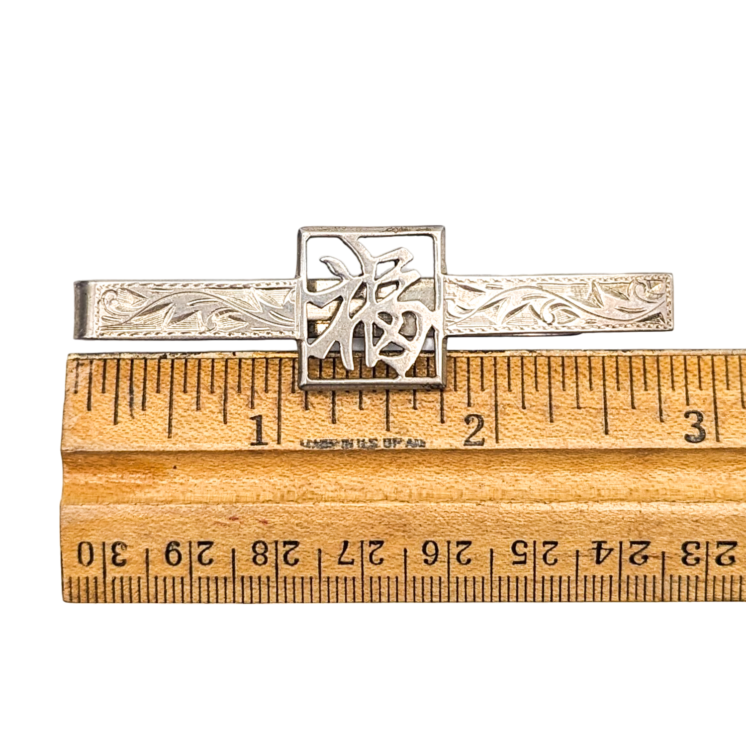 Vintage Chinese Sterling Silver Tie Bar