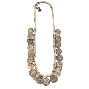 Vintage Rupee Coin Necklace from India