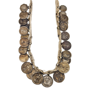 Vintage Rupee Coin Necklace from India