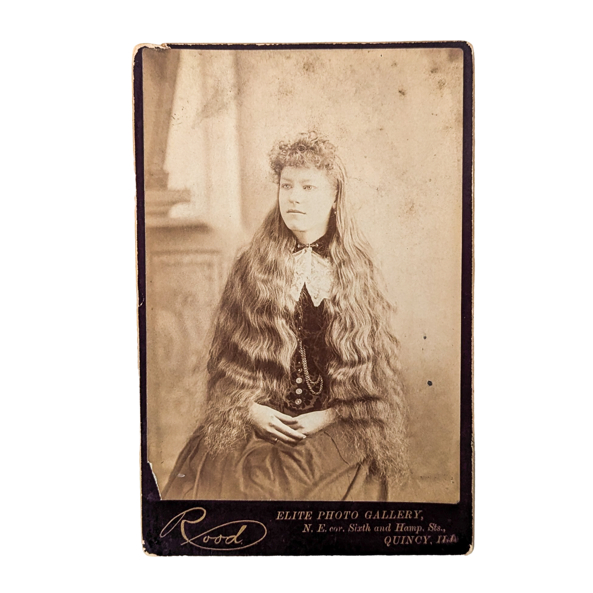 Antique Victorian Rapunzel Cabinet Card Photograph