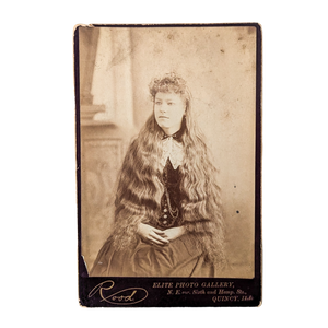 Antique Victorian Rapunzel Cabinet Card Photograph