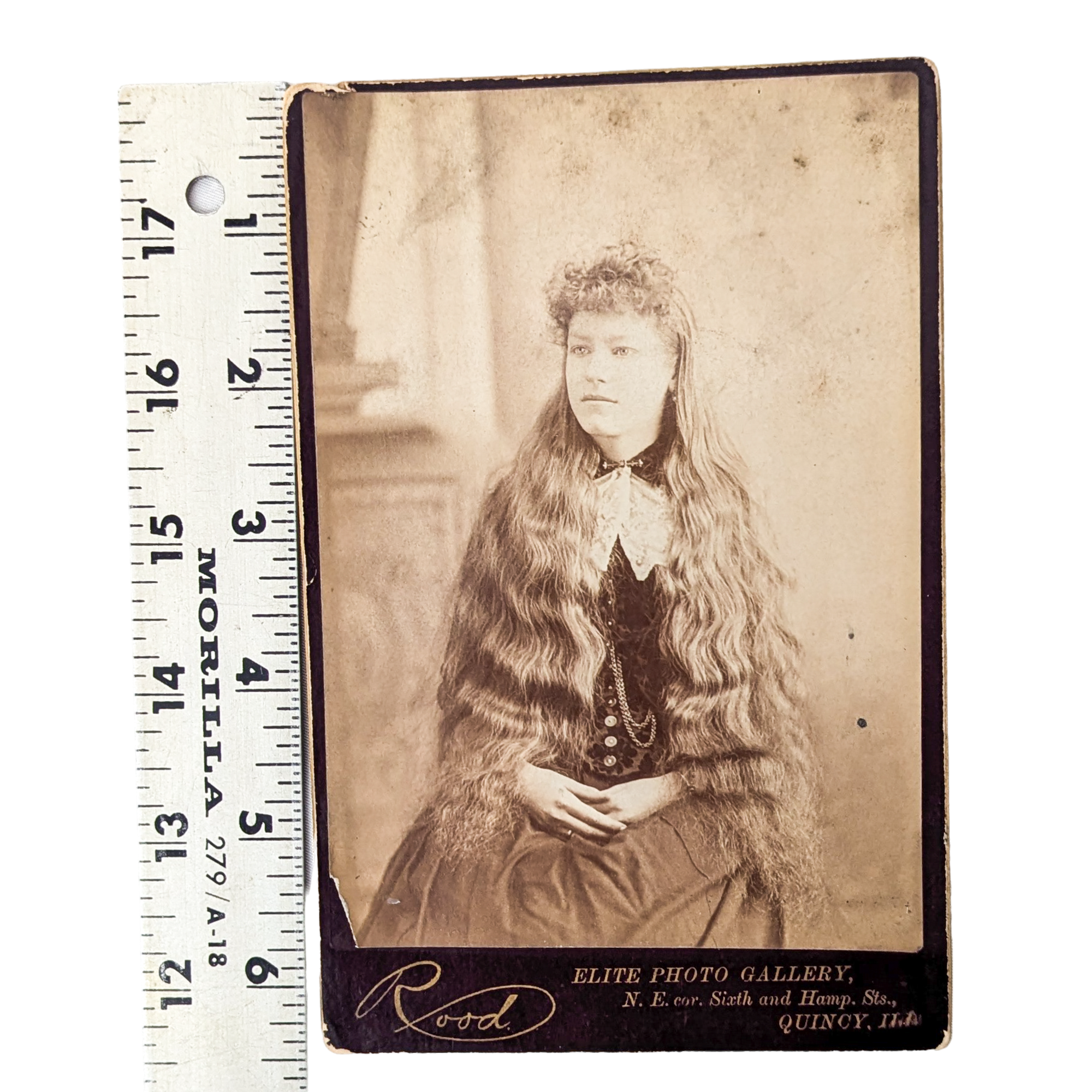 Antique Victorian Rapunzel Cabinet Card Photograph