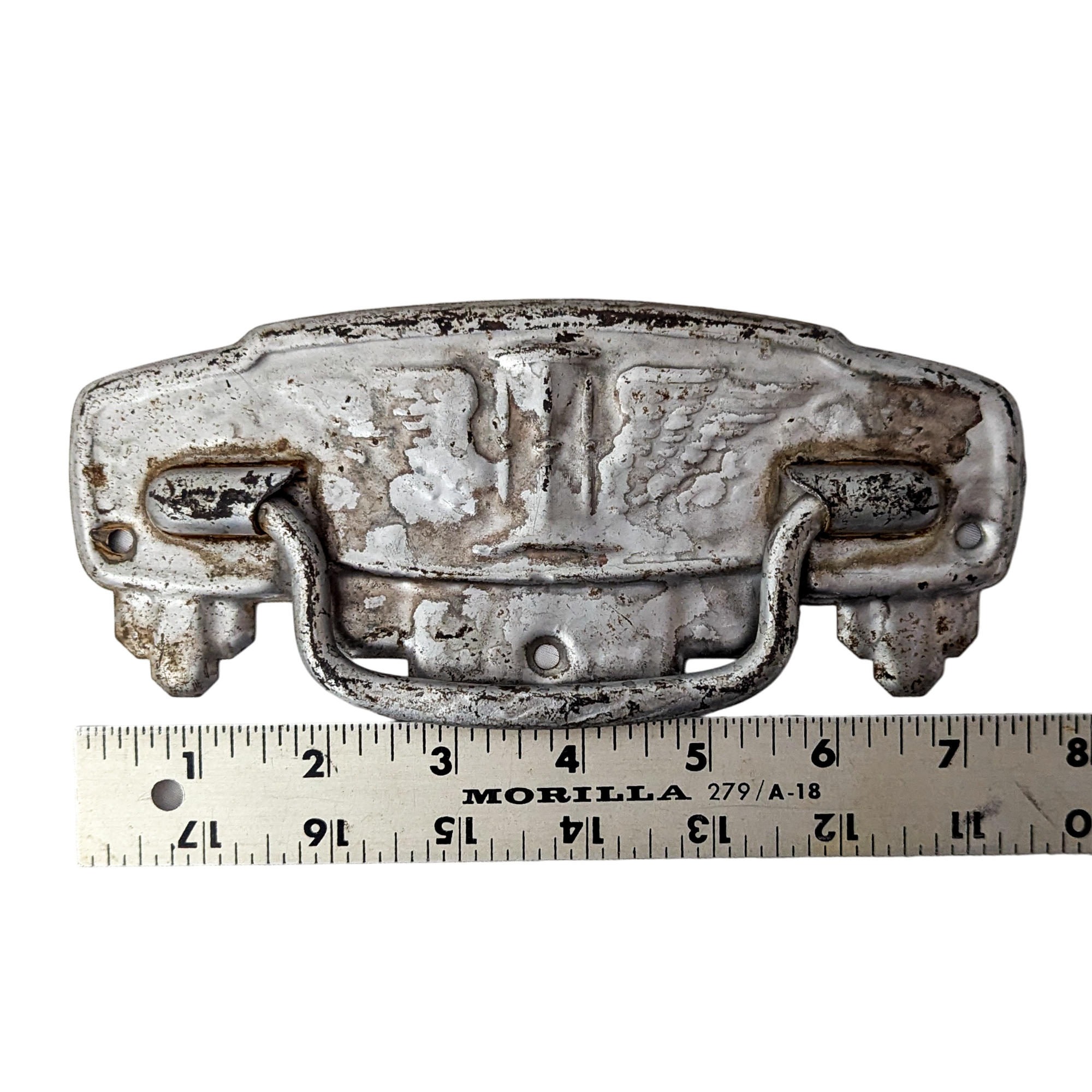 Antique French Memento More Casket Handle