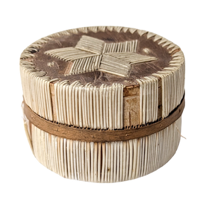 Vintage Ojbwe Birch Bark & Porcupine Quill Box