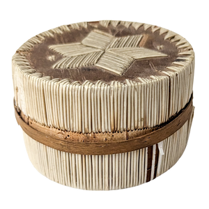 Vintage Ojbwe Birch Bark & Porcupine Quill Box