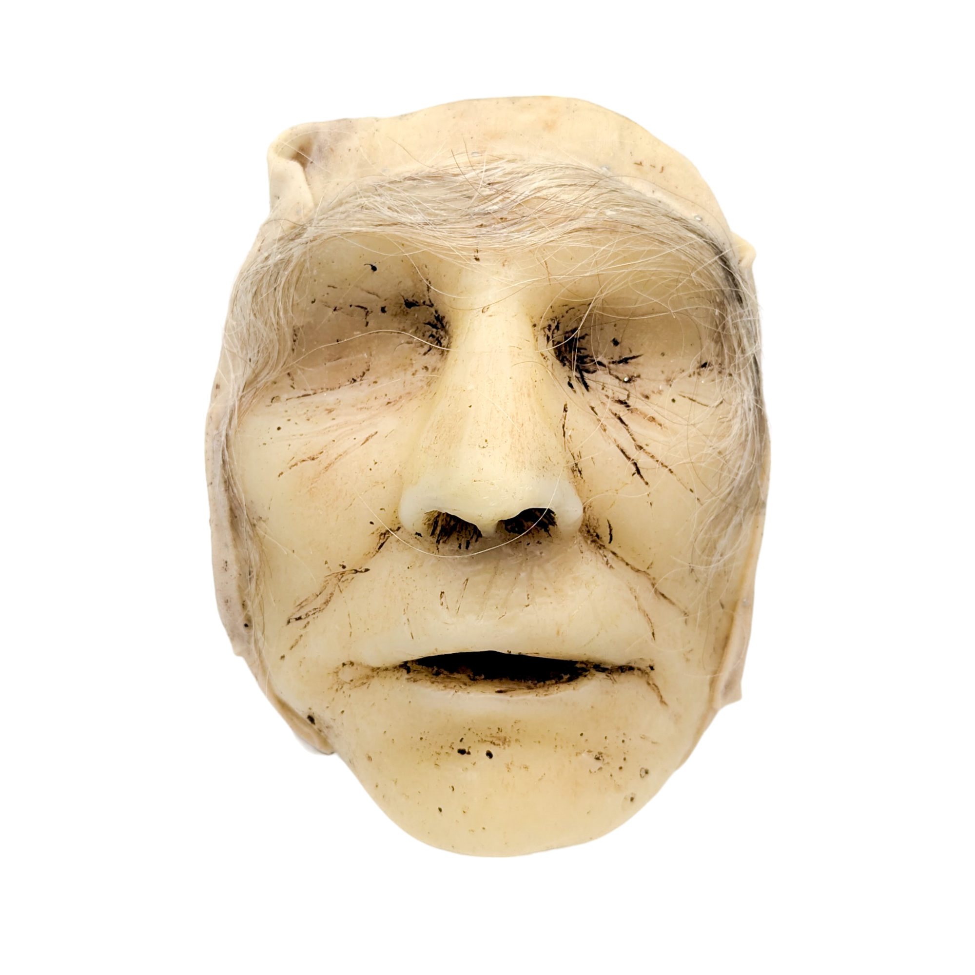 Antique Moulage Wax Death Mask