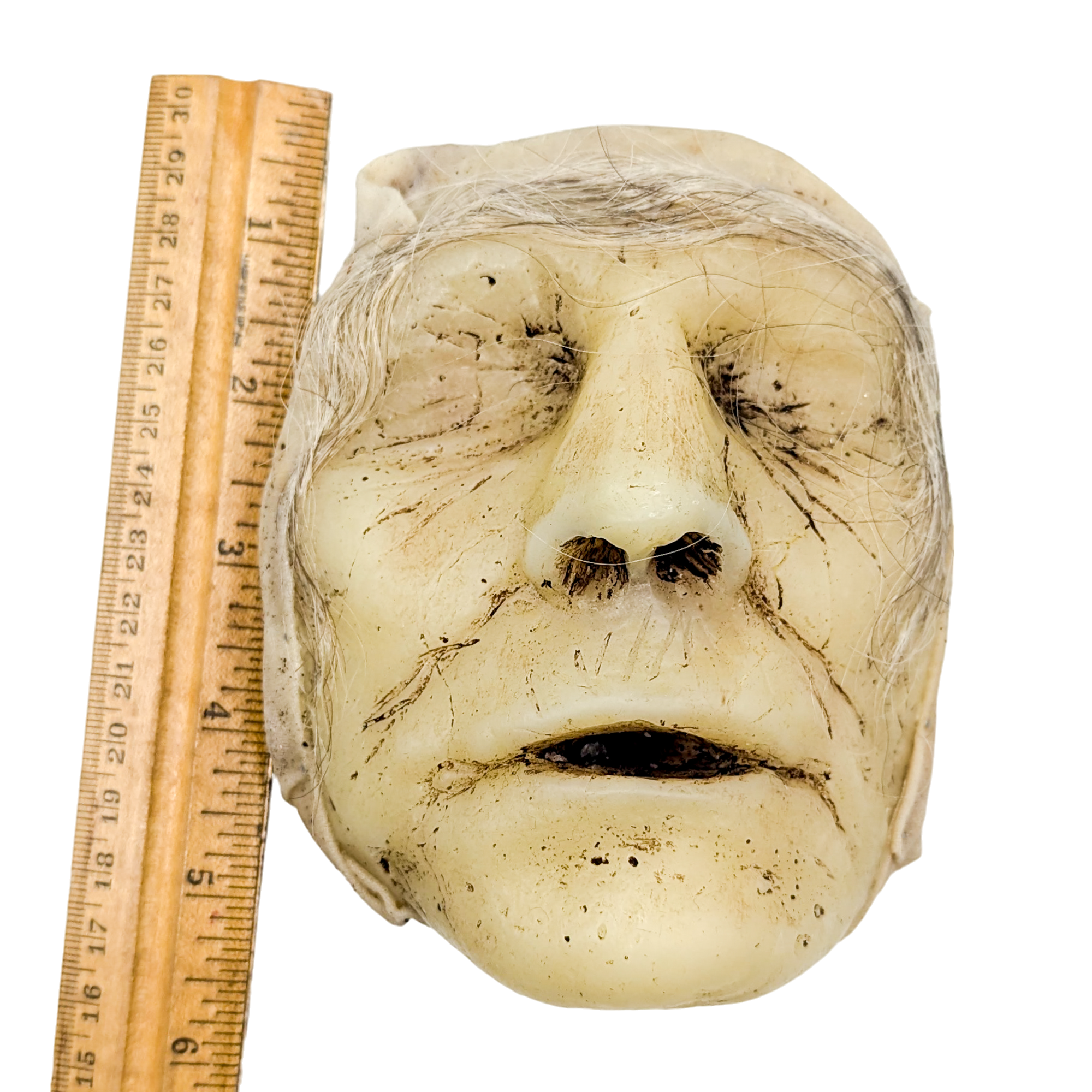 Antique Moulage Wax Death Mask