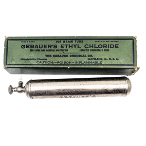 Antique Gebauer's Ethyl Chloride 100 Gram Tube