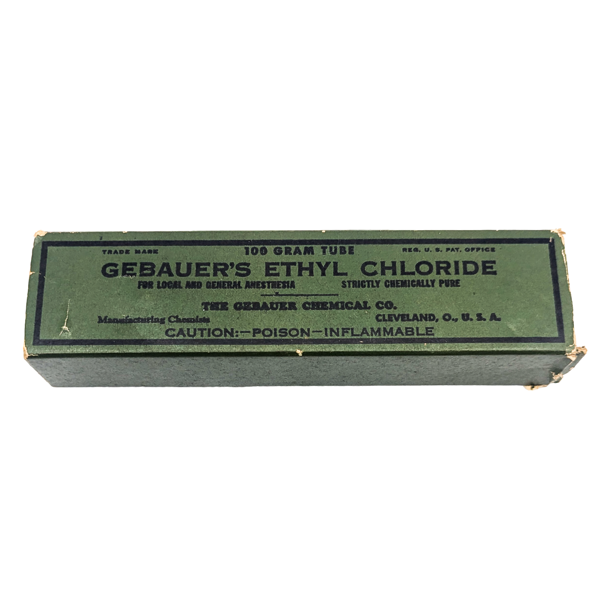 Antique Gebauer's Ethyl Chloride 100 Gram Tube