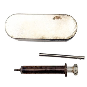 Antique Glass Hypodermic Syringe Set