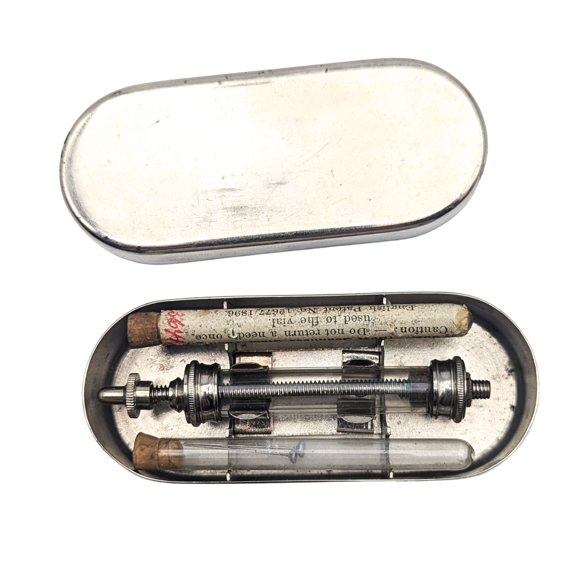 Antique Dental Hypodermic Syringe Set