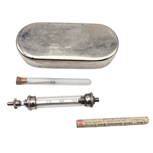 Antique Dental Hypodermic Syringe Set