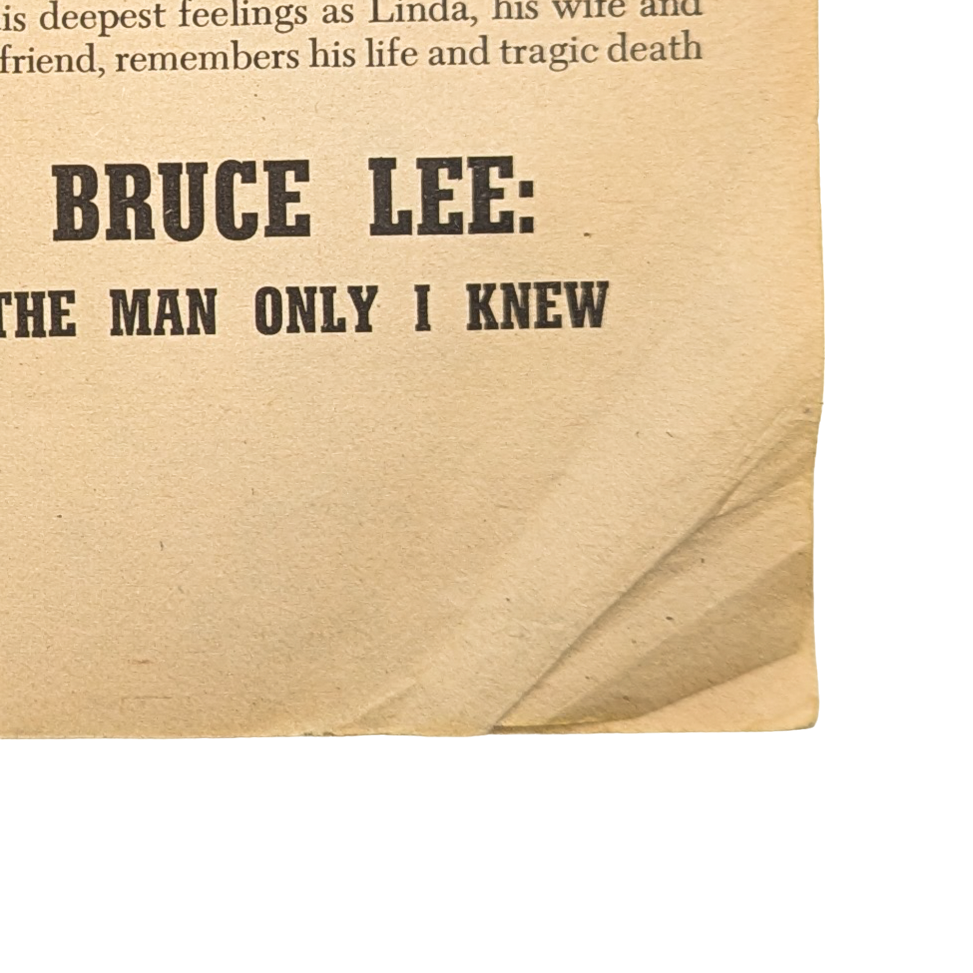 Rare 1975 Bruce Lee Book