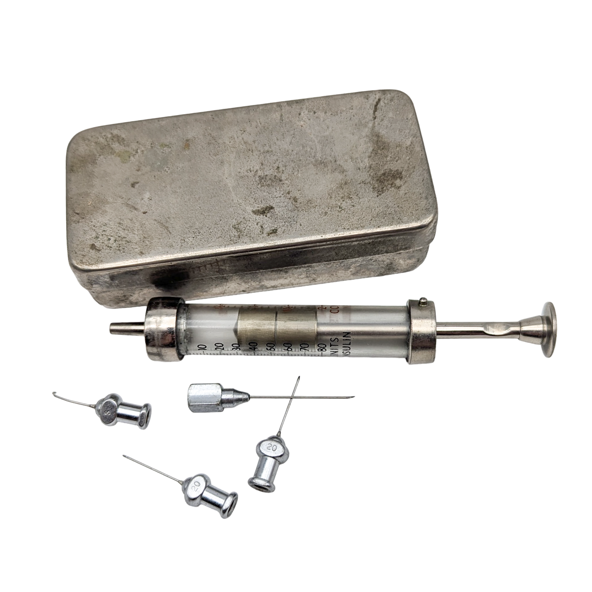 Antique Hypodermic Insulin Syringe Set