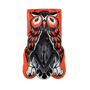 Vintage 1950s Owl Tin Litho Clicker Noisemaker