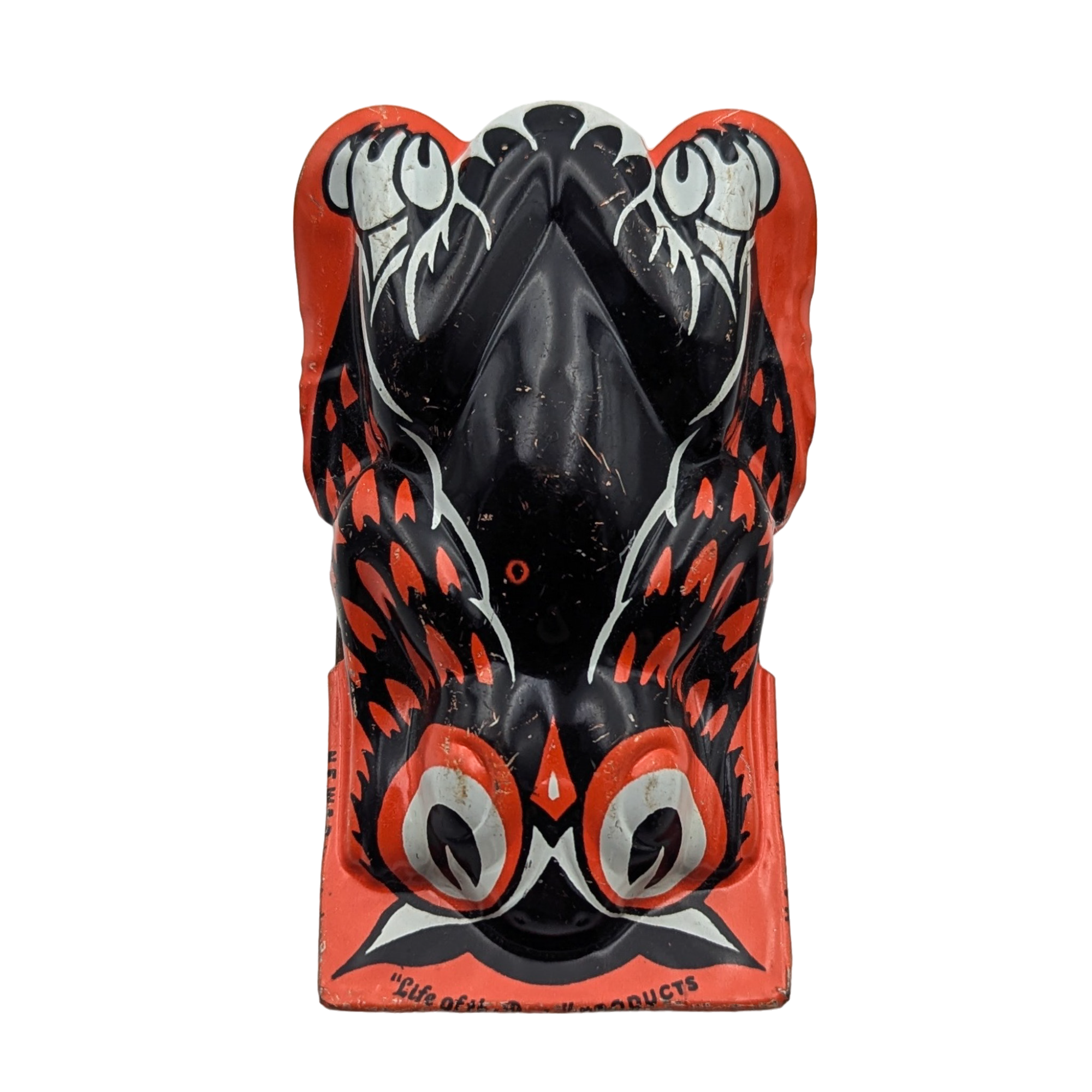 Vintage 1950s Owl Tin Litho Clicker Noisemaker