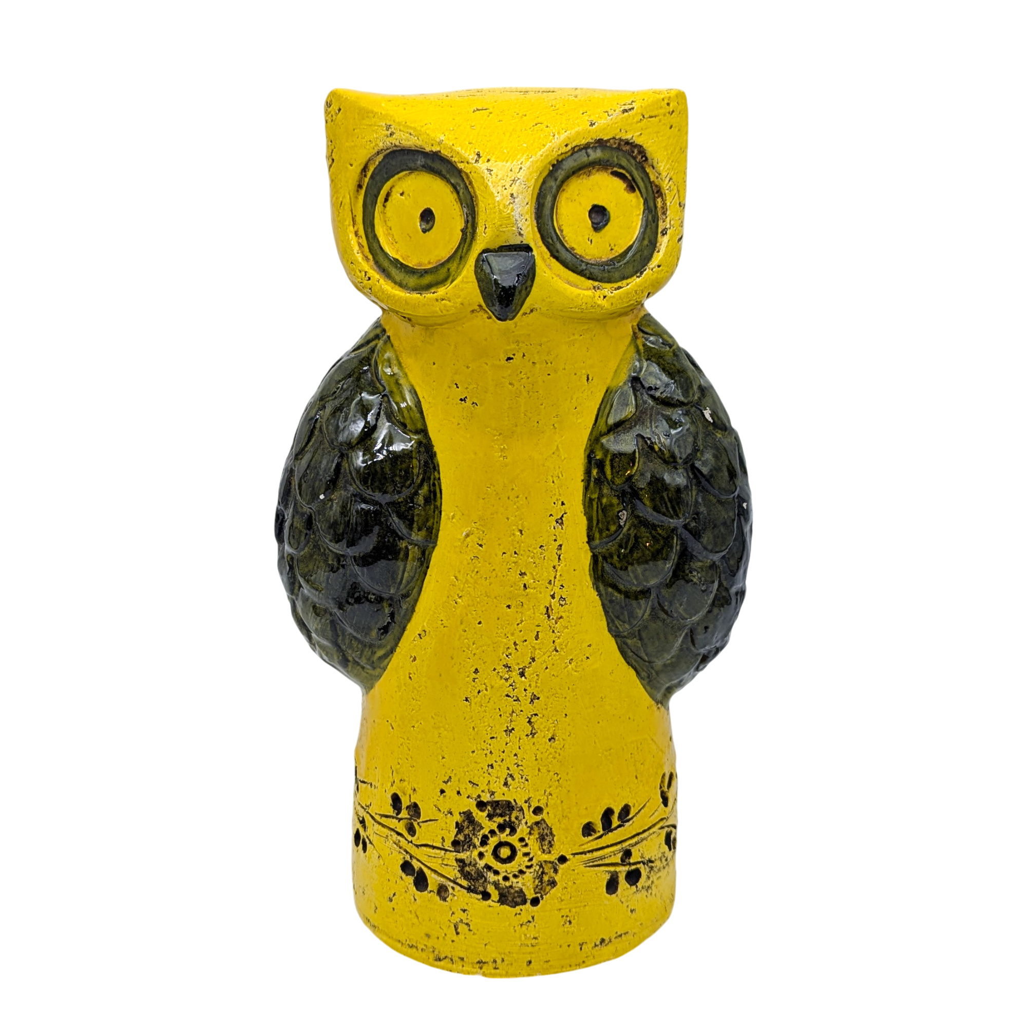 Vintage Italian MCM Rosenthal Netter Pottery Owl Statue