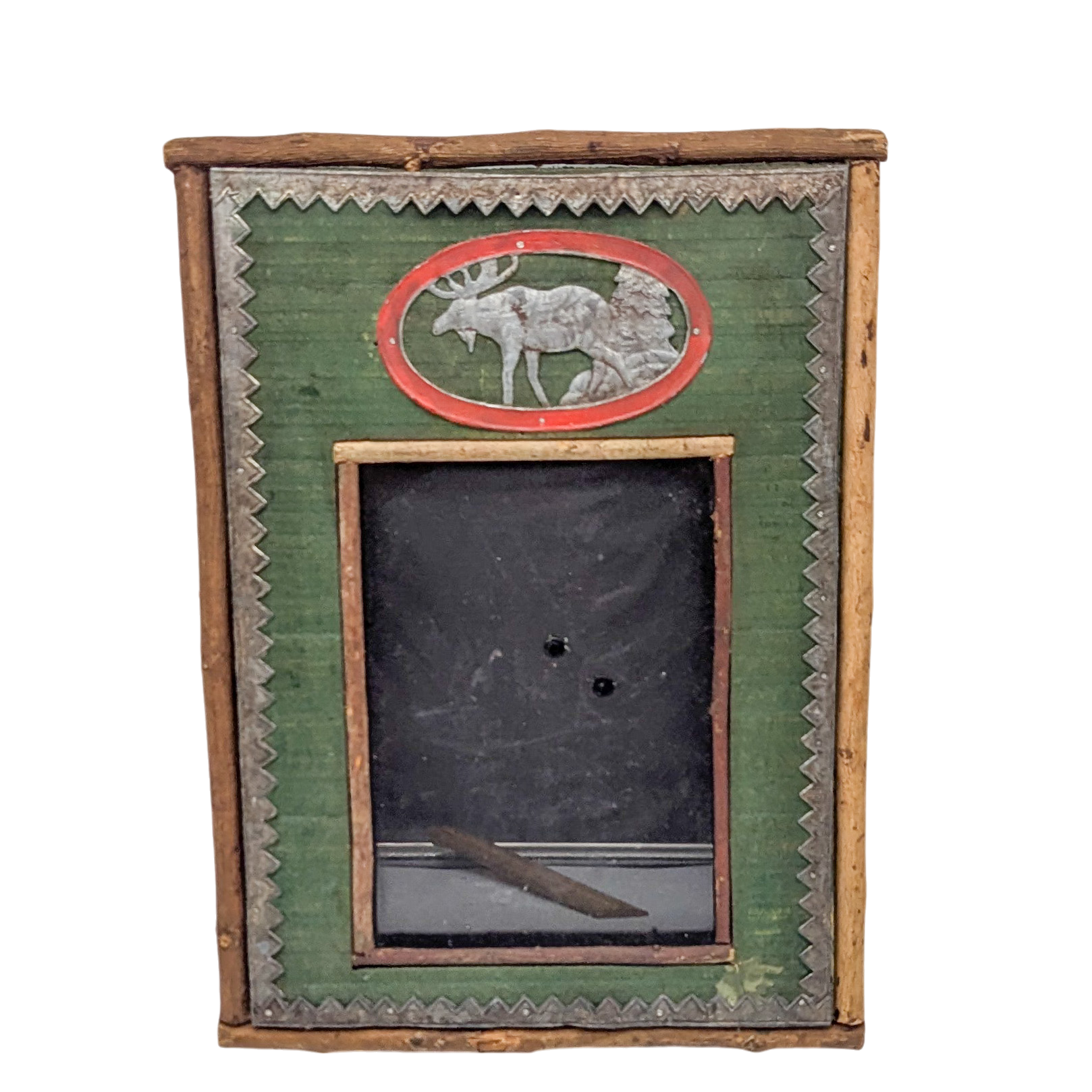 Vintage 1930s Adirondack Folk Art Frame