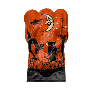 Vintage 1950s Tin Litho Halloween Night Clicker Noisemaker