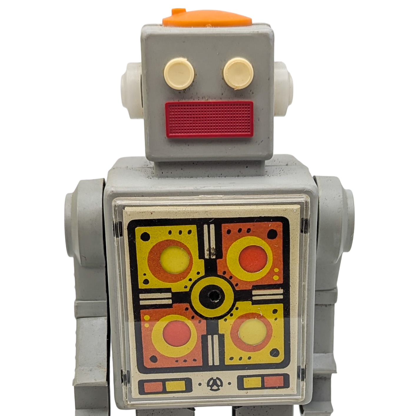 Vintage Soviet Era Russian Wind-Up Pogot Robot Toy