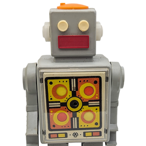 Vintage Soviet Era Russian Wind-Up Pogot Robot Toy