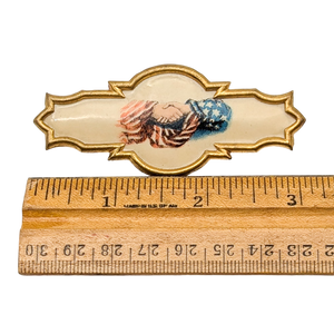 Antique Victorian Celluloid Odd Fellows Fraternal Handshake Badge