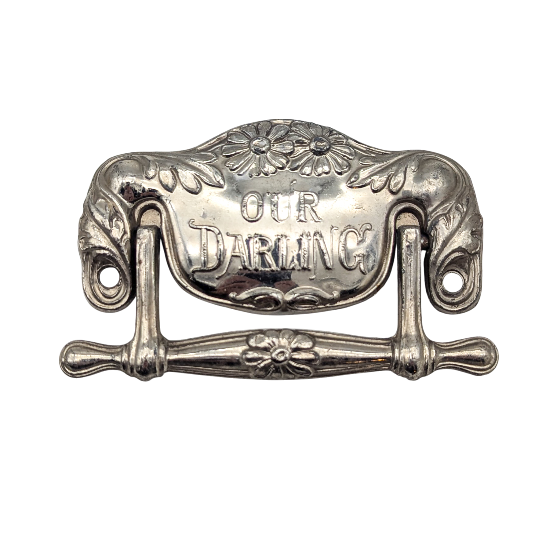 Antique Our Darling Child's Casket Handle