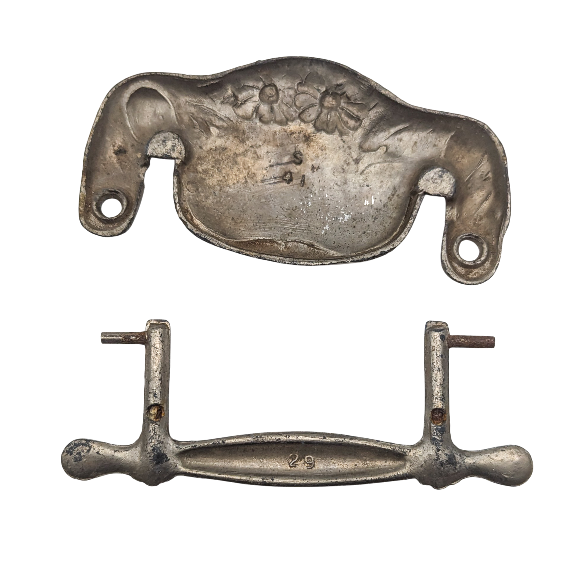 Antique Our Darling Child's Casket Handle