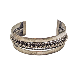 Antique Bedouin Silver Siwa Cuff Bracelet