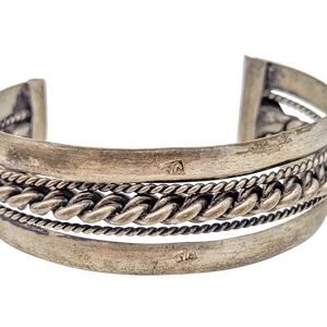 Antique Bedouin Silver Siwa Cuff Bracelet