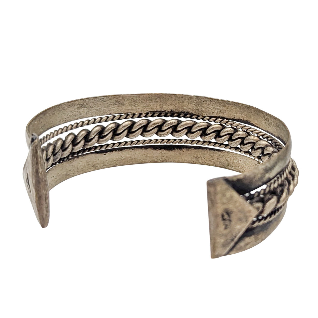 Antique Bedouin Silver Siwa Cuff Bracelet