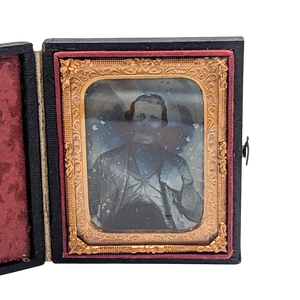 Antique Framed Ambrotype of Dapper Man