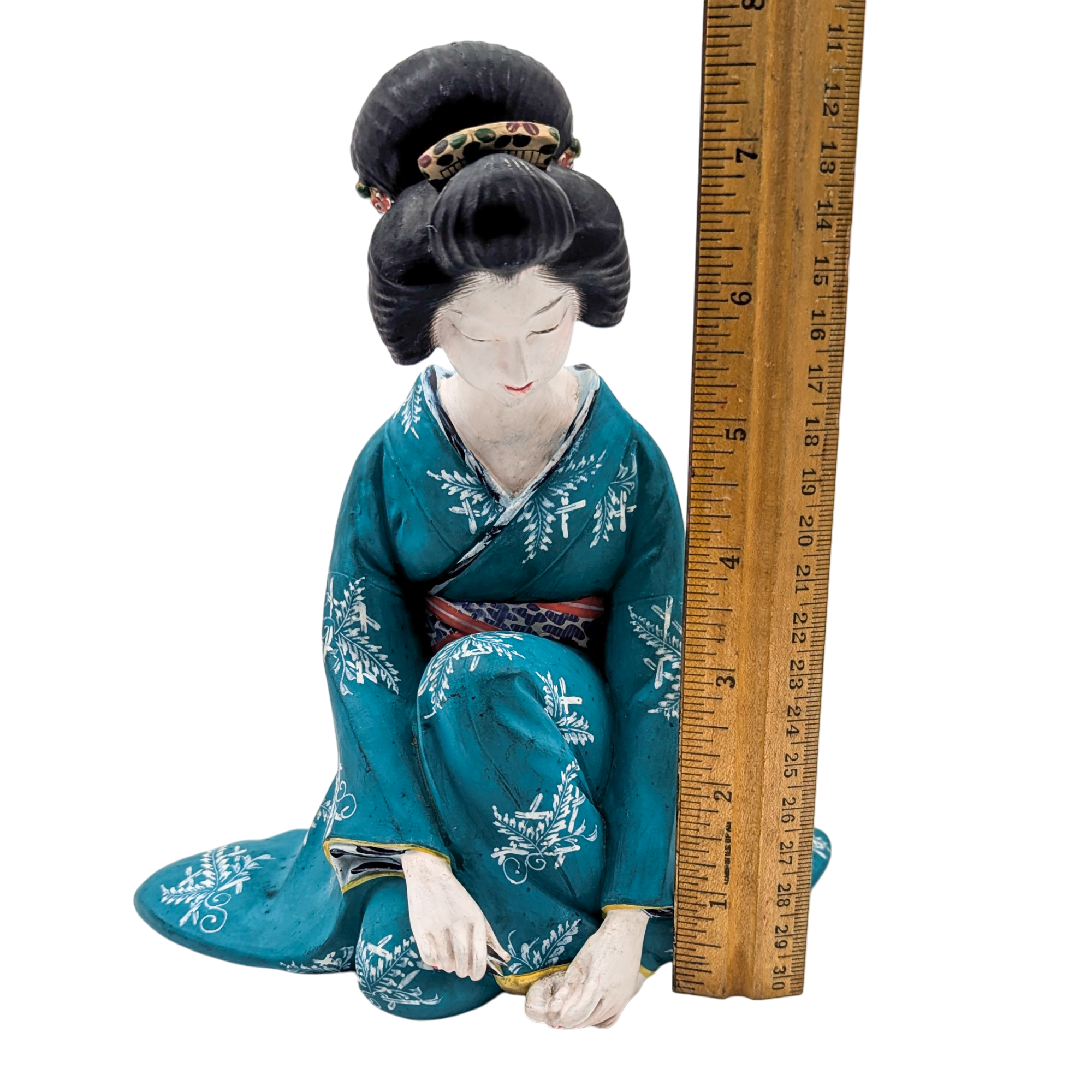 Vintage Japanese Hakata Doll Geisha Clipping Toenails