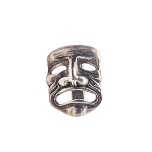 Vintage Sterling Silver Comedy & Tragedy Theater Mask Cufflink Set