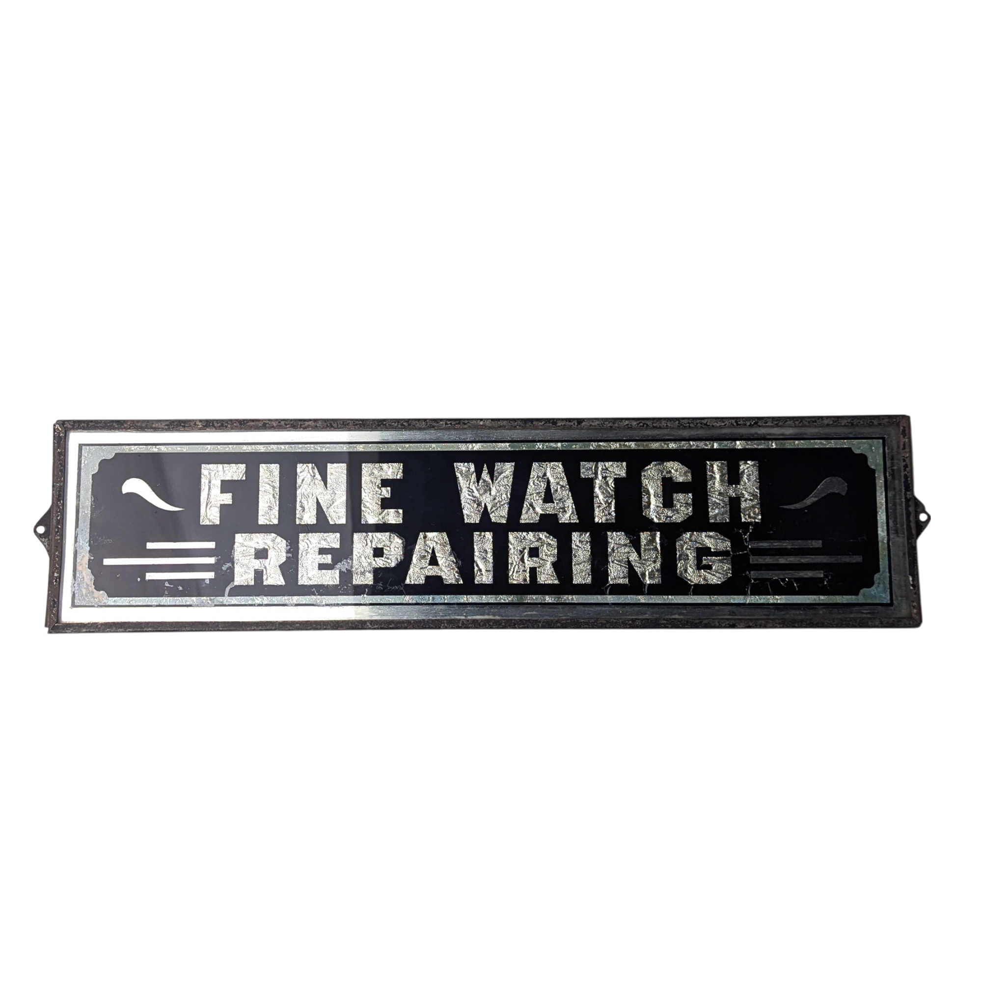 Antique Fine Watch Repairing Sign