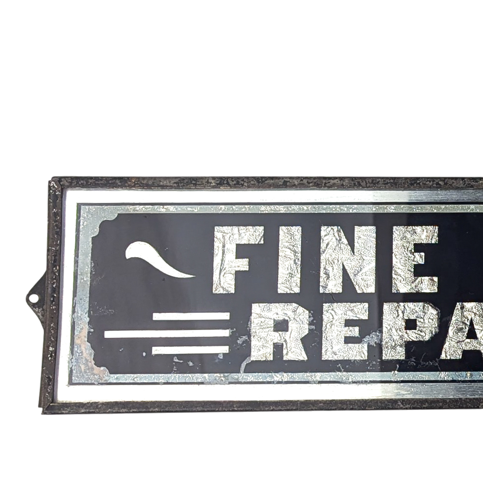 Antique Fine Watch Repairing Sign