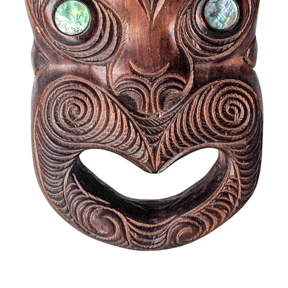 Vintage Maori Wood Mask