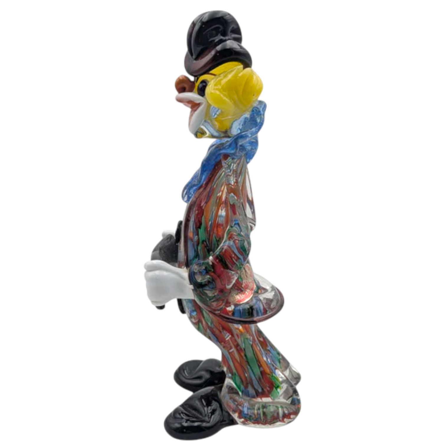 Vintage Venetian Hand Blown Glass Clown Figurine