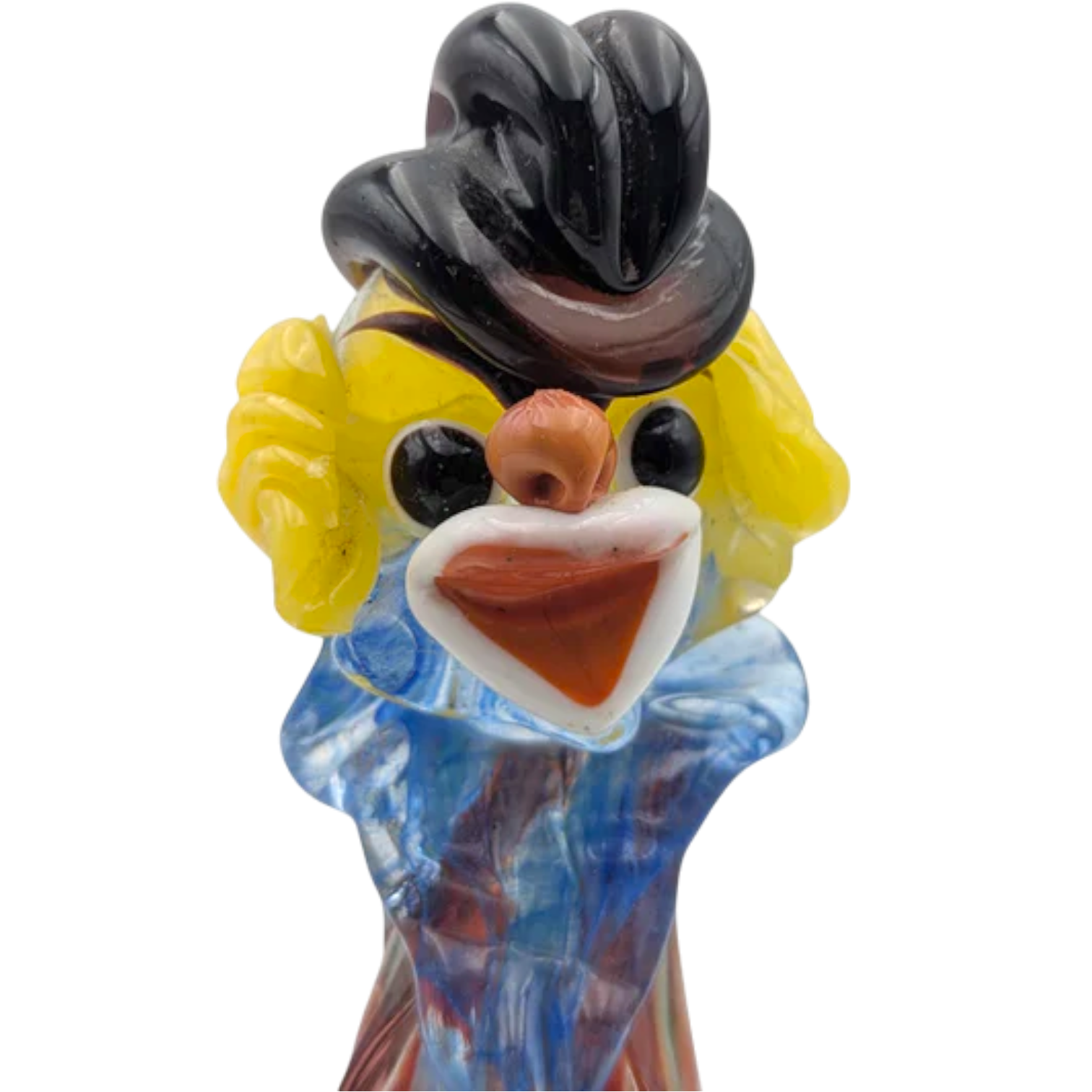 Vintage Venetian Hand Blown Glass Clown Figurine