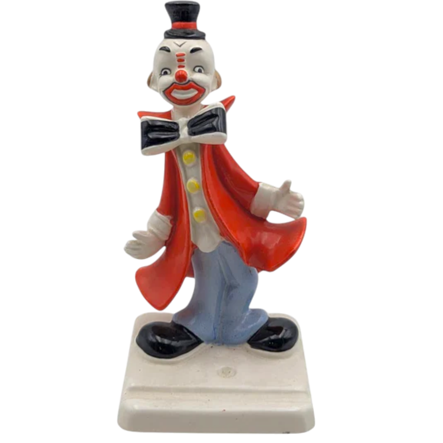 Vintage Porcelain Clown Pen Rest