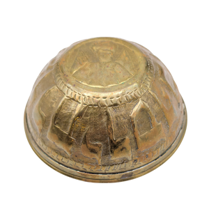 Antique Brass Judaica Bowl