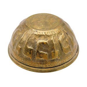 Antique Brass Judaica Bowl