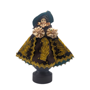 Antique Infant Jesus of Prague Santo Idol