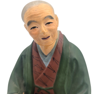 Vintage Japanese Woman Eating a Bento Box Hakata Doll