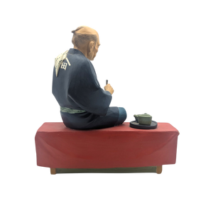 Vintage Japanese Man Eating Lunch Hakata Doll
