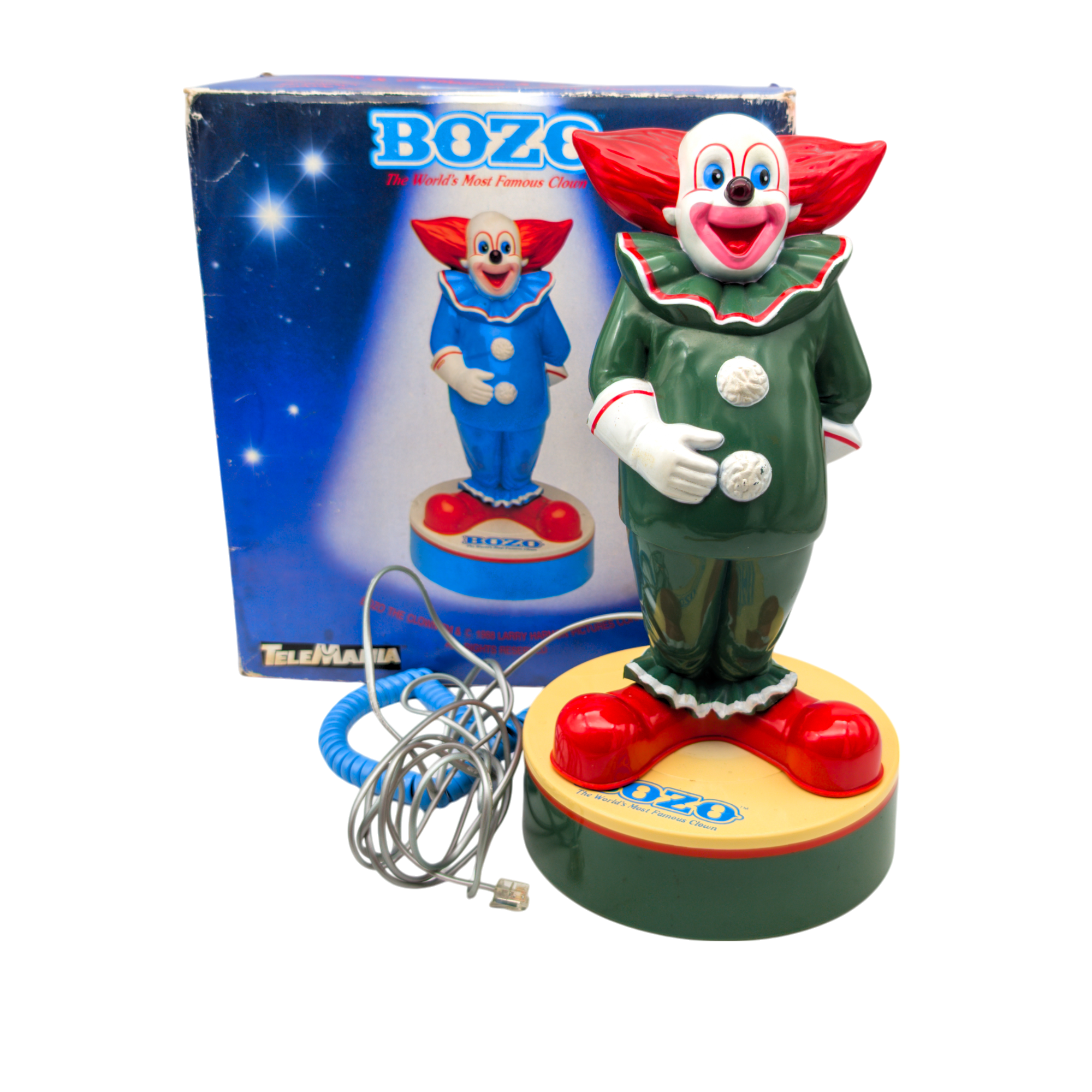 Vintage Bozo the Clown Telemania Phone