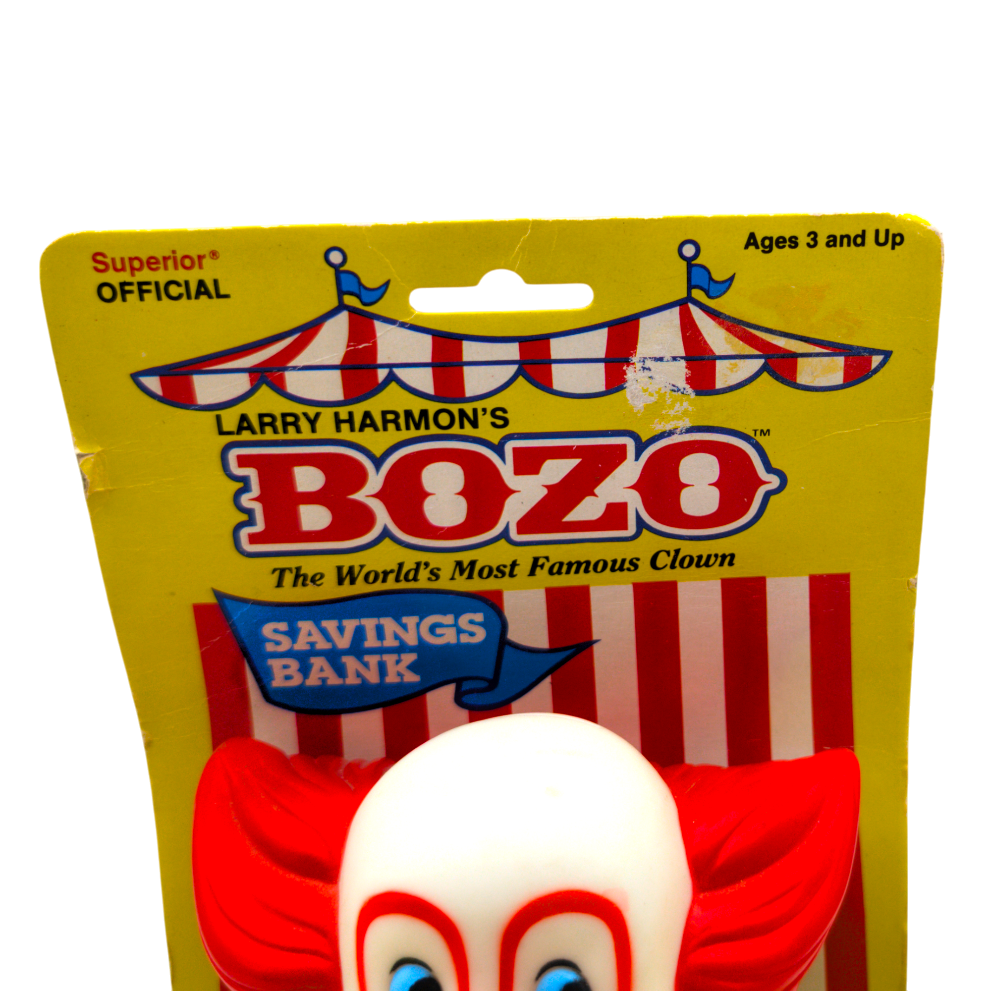 Vintage Bozo the Clown Vinyl Savings Bank