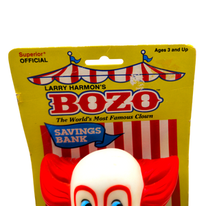 Vintage Bozo the Clown Vinyl Savings Bank