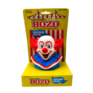 Vintage Bozo the Clown Vinyl Savings Bank