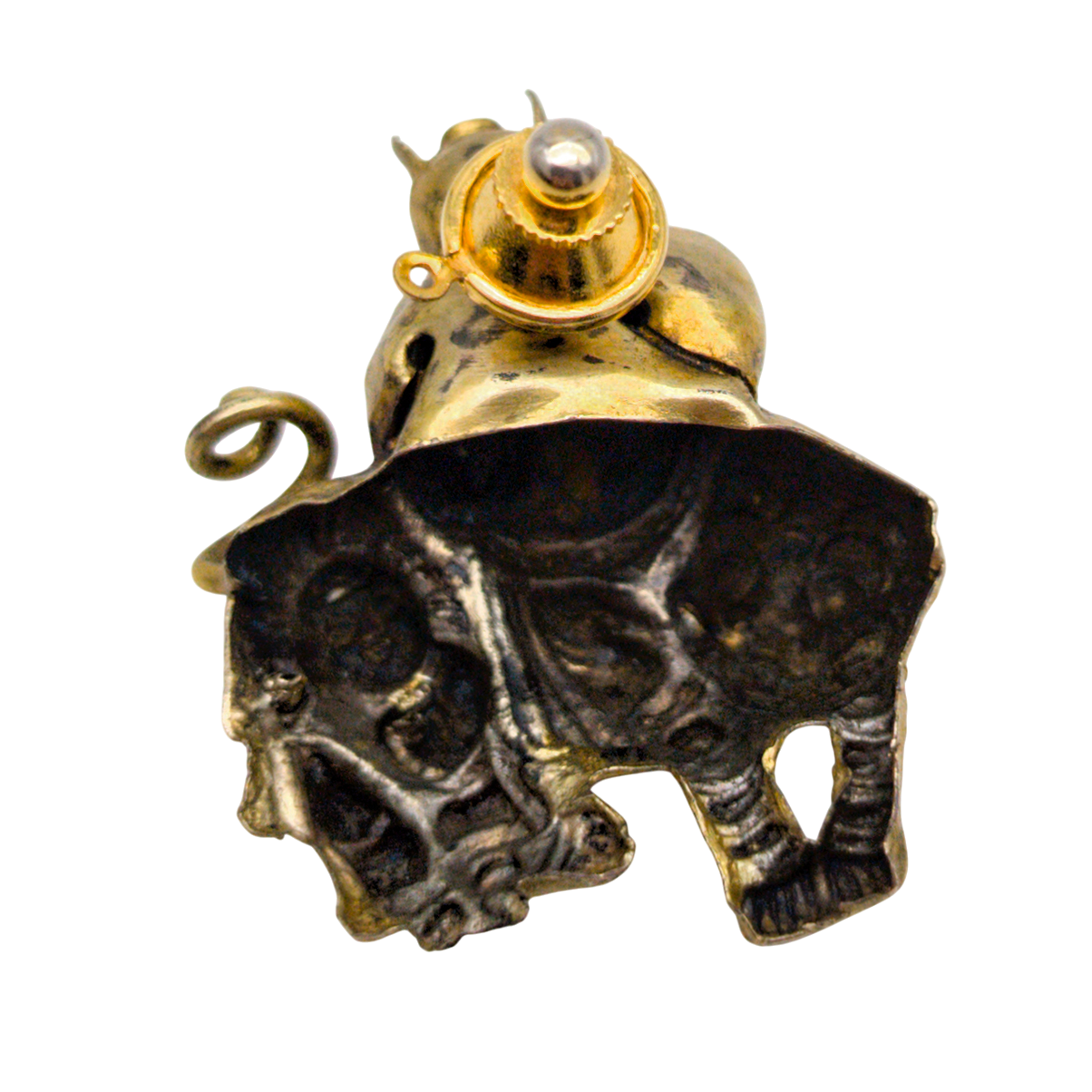 Antique Chinese Gilt Silver Longevity God Hat Pin